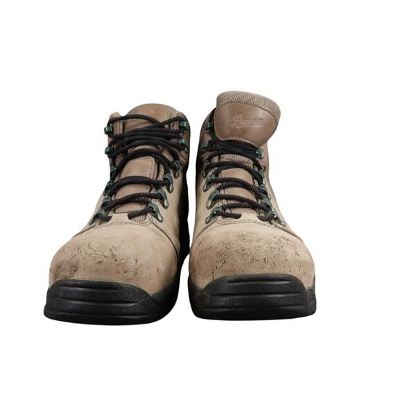 Danner Boots Women 9 Work Leather Vicious 4" Safety Toe Waterproof Lace Up Brown - Picture 4 of 15